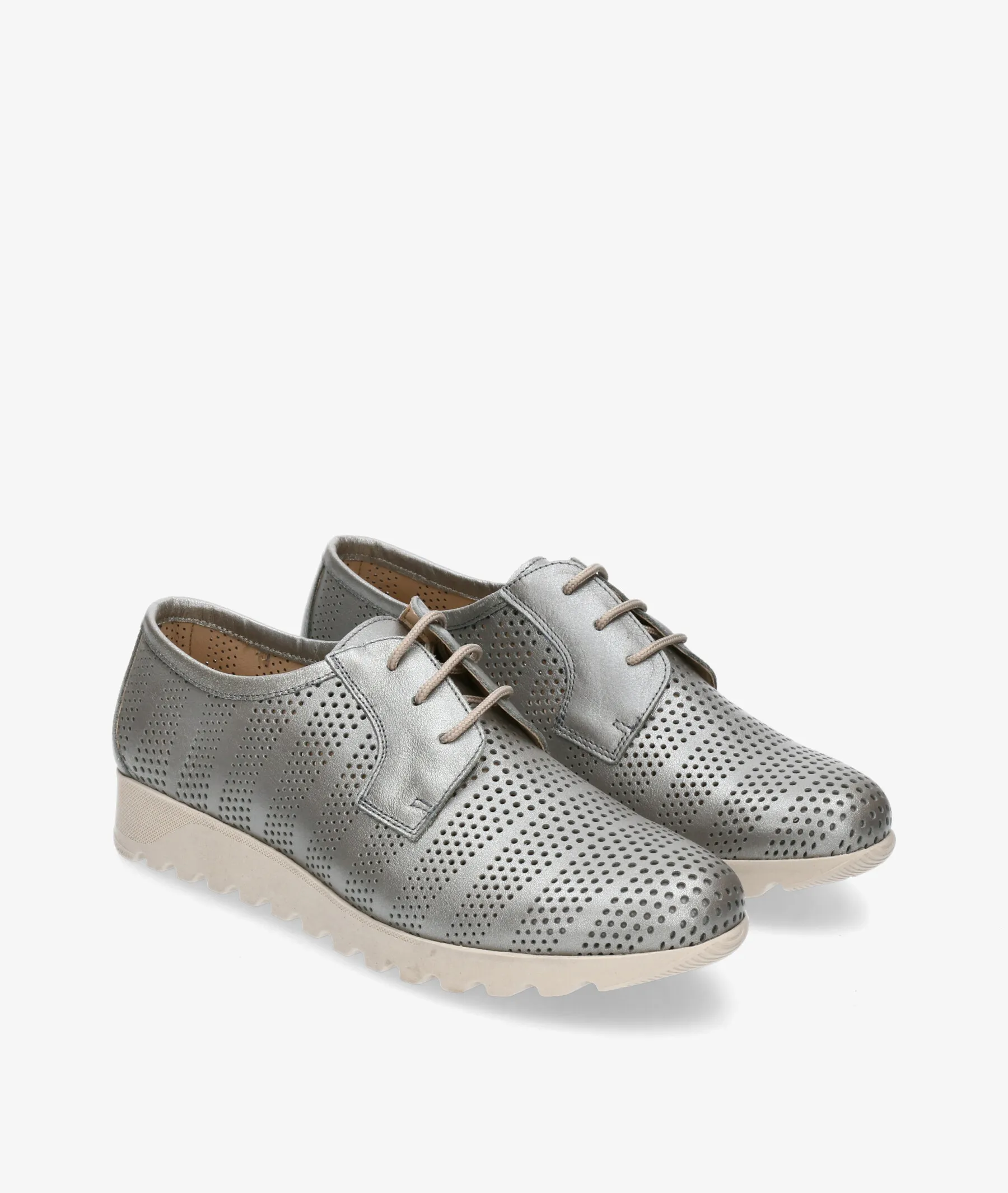 Zapatos de tacón bajo Kénnebec 8210 PICADO TAIPAN en taupe metalizado