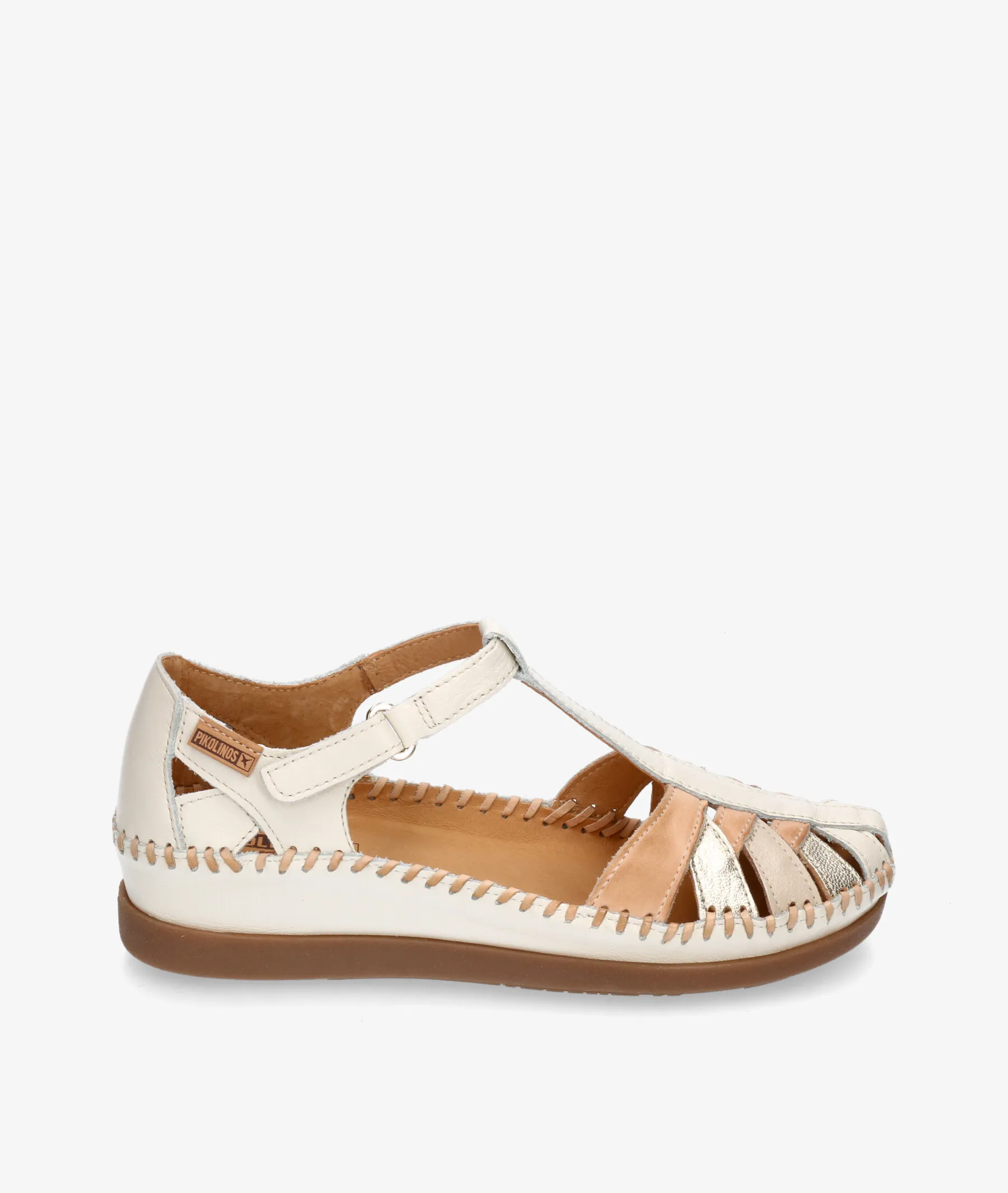 ZAPATOS DE TACóN BAJO PIKOLINOS W8K0705 EN HUESO