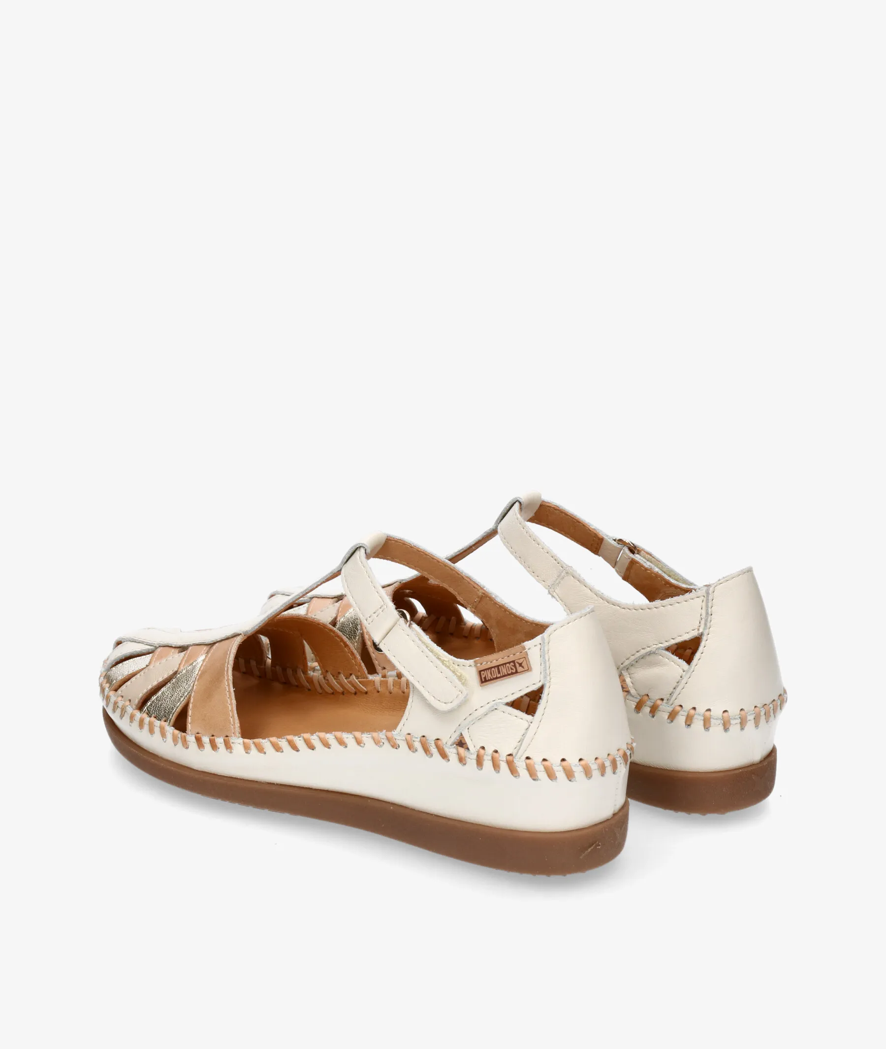 ZAPATOS DE TACóN BAJO PIKOLINOS W8K0705 EN HUESO