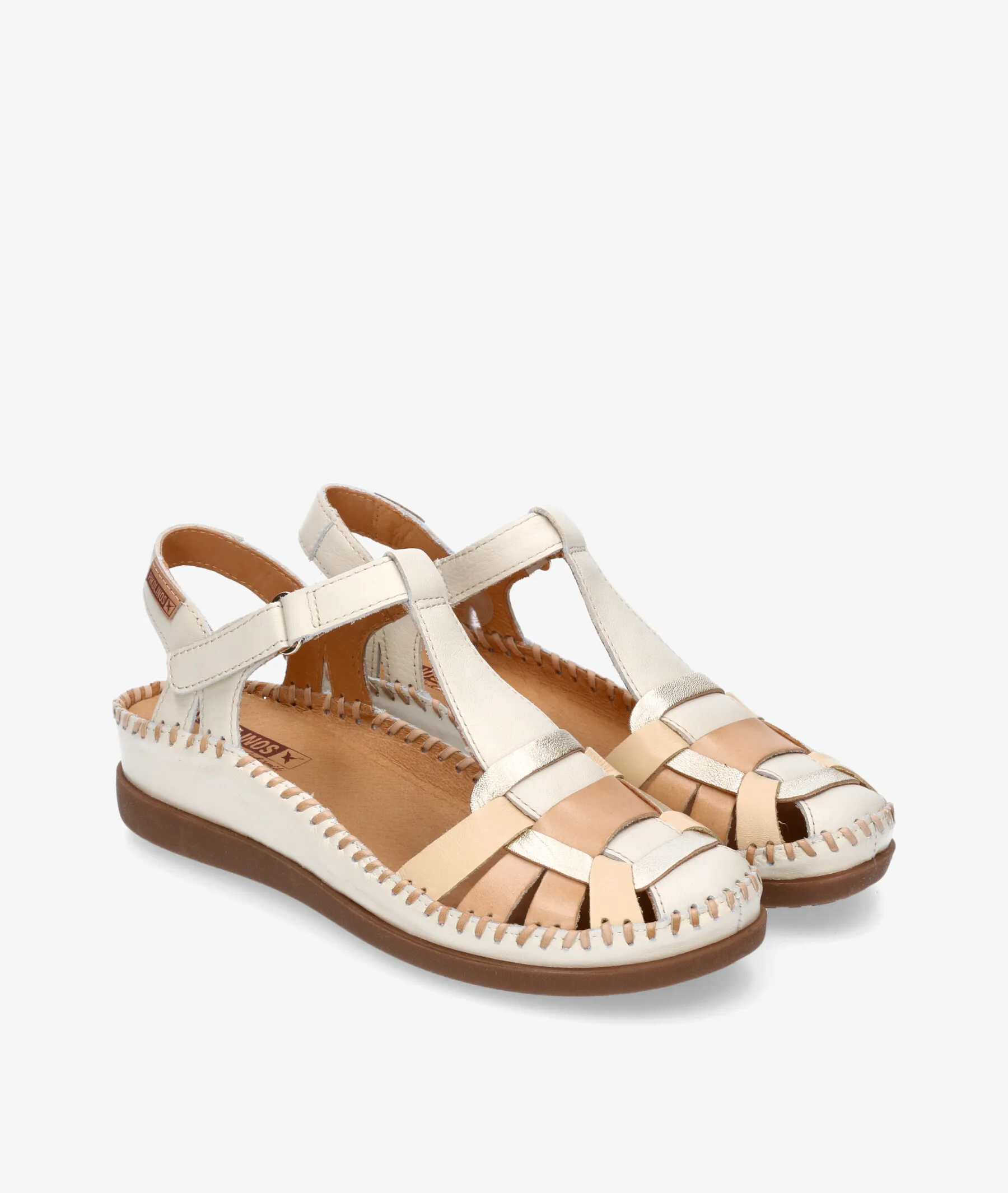 ZAPATOS DE TACóN BAJO PIKOLINOS W8K0965 EN HUESO