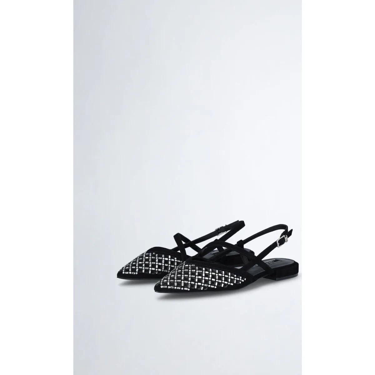 Zapatos destalonados con strass