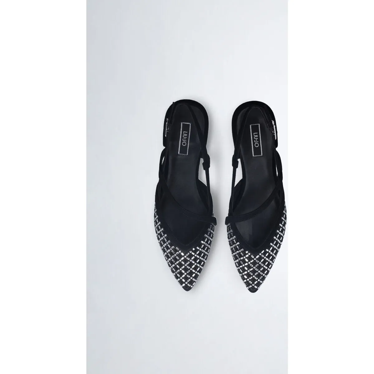 Zapatos destalonados con strass