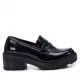 Zapatos tacón Xti negros con estampado interior tipo mocasín