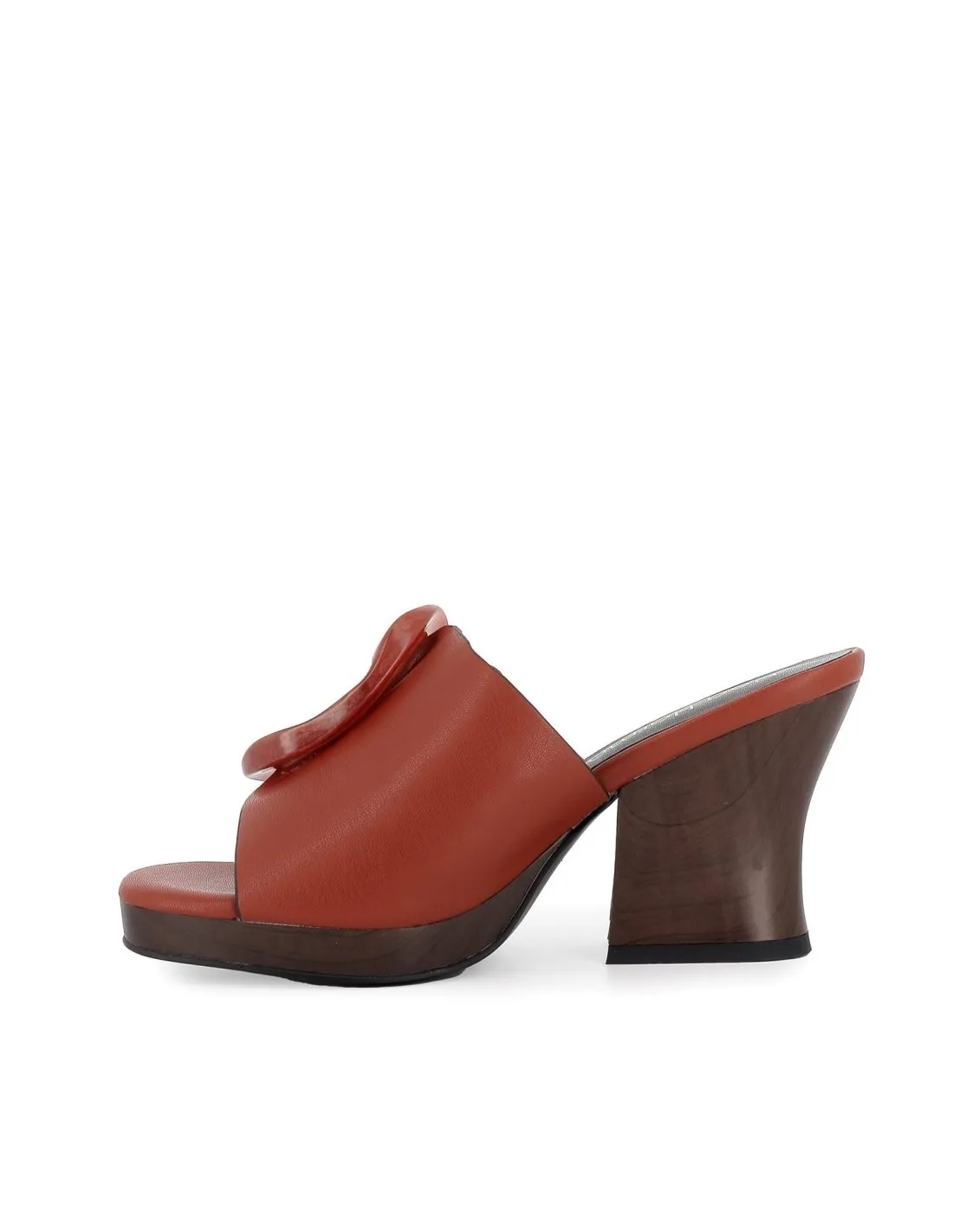 Zueco tacón alto broche mujer caldera NOA HARMON