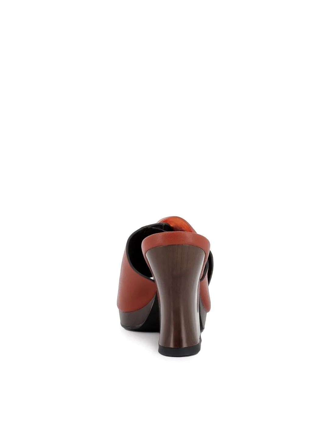 Zueco tacón alto broche mujer caldera NOA HARMON